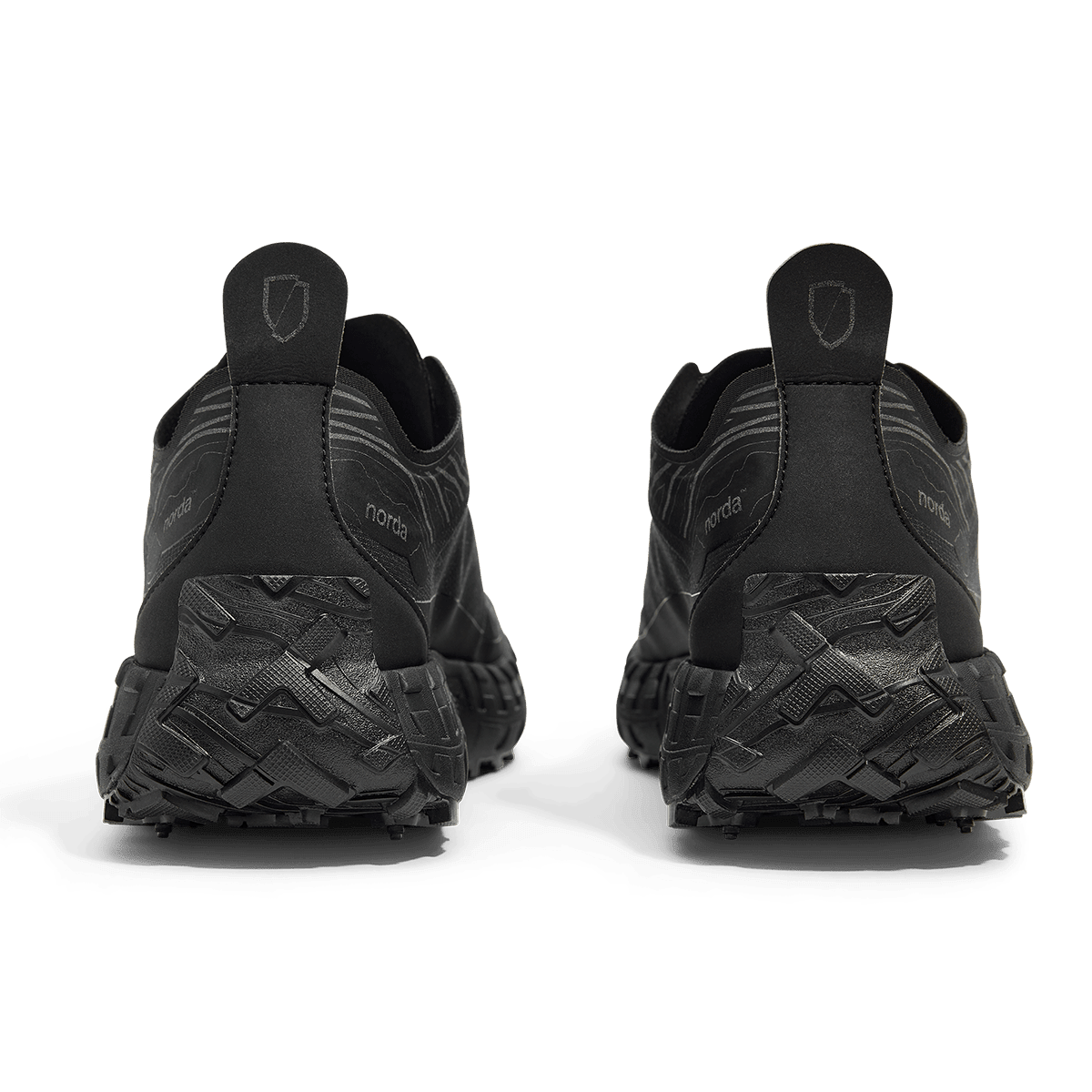norda 001A — Stealth Black trail shoe — product view 4