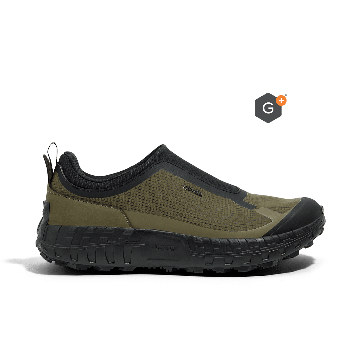 norda 003 G+ — Moss trail shoe — product view 1