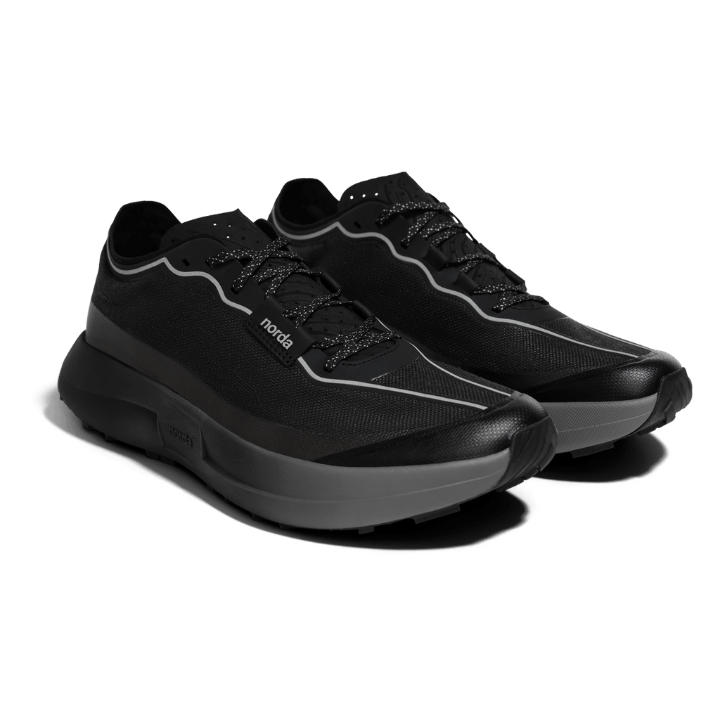 norda 005 — Stealth Black trail shoe — product view 5
