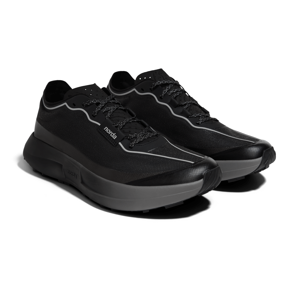 norda 005 — Stealth Black trail shoe — product view 5
