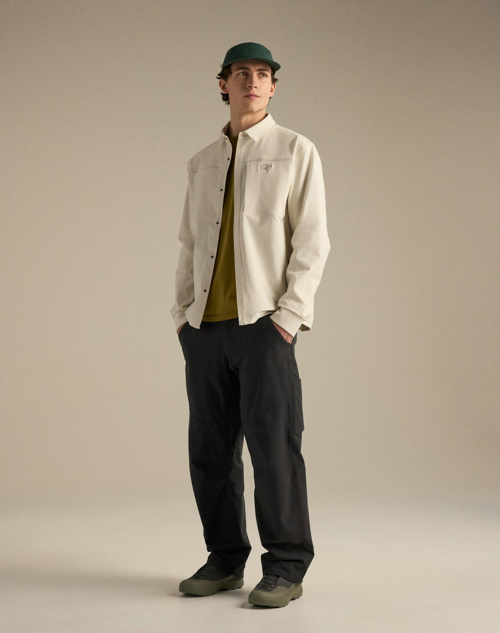Cronin Cotton Overshirt Men's, Sea Salt, hover