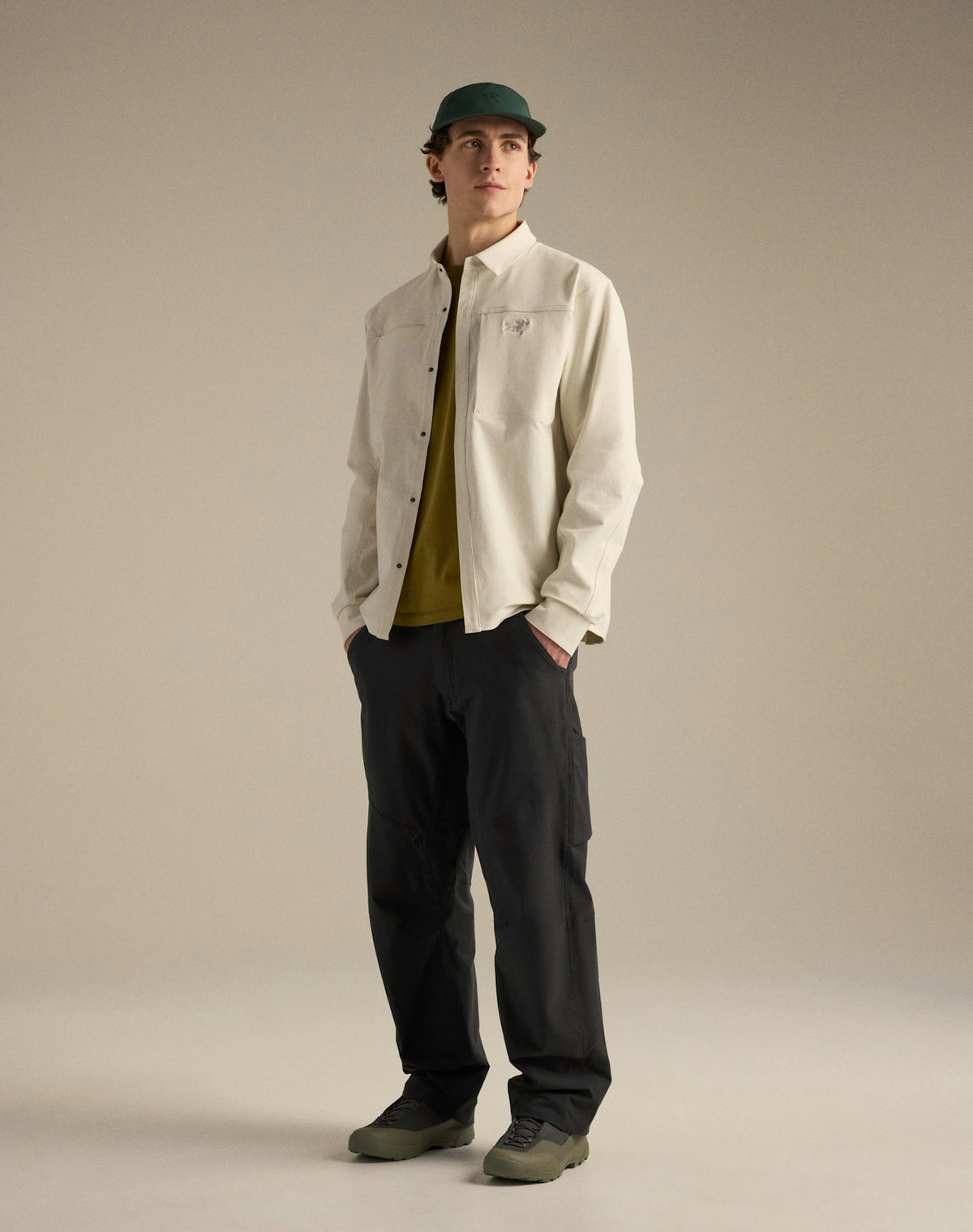 Cronin Cotton Overshirt Men's, Sea Salt, hover