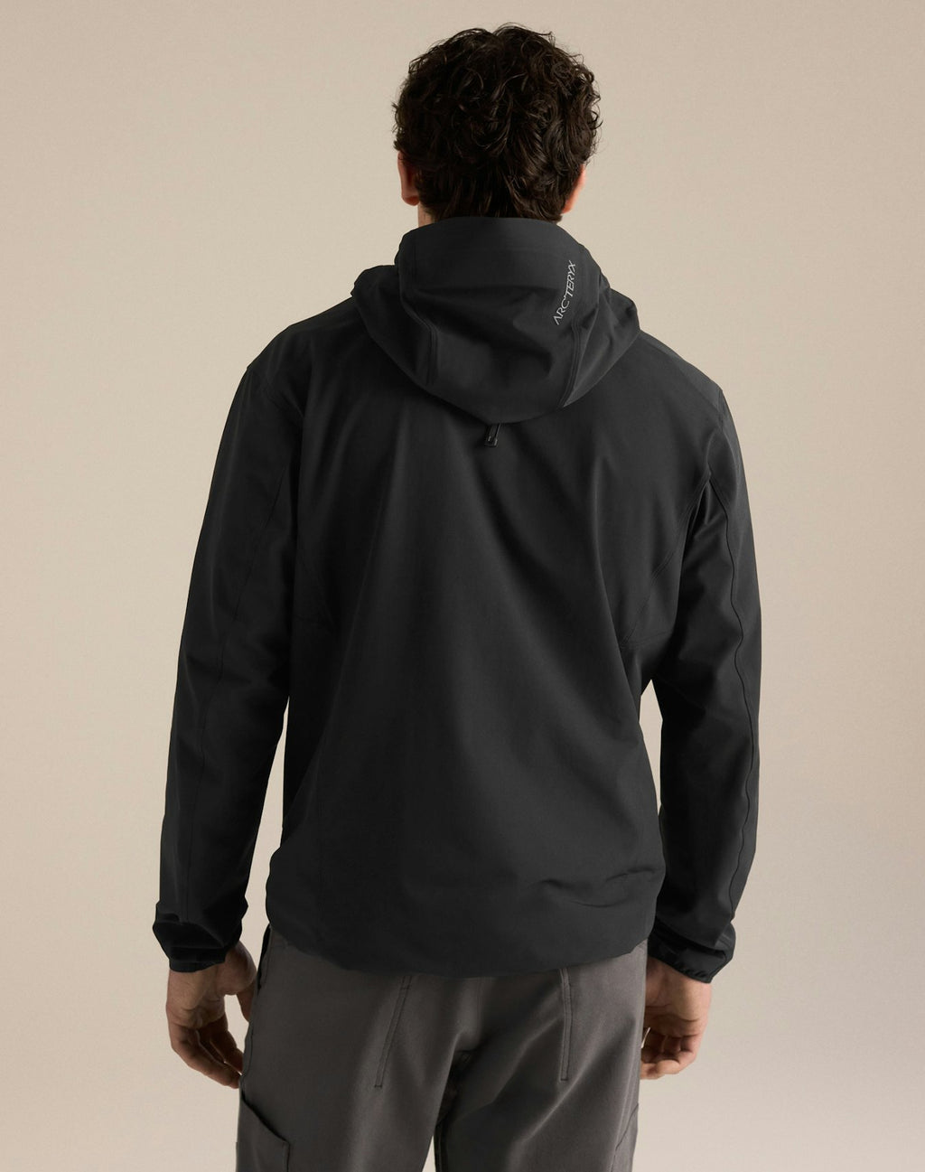 Gamma Hoody Men's, Black, back view
