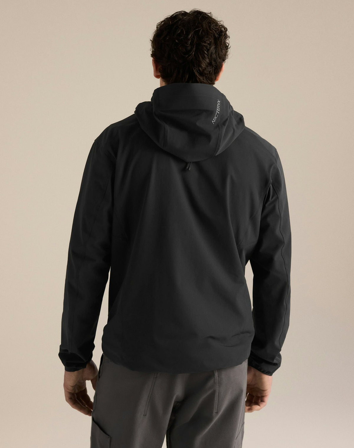 Gamma Hoody Men's, Black, back view
