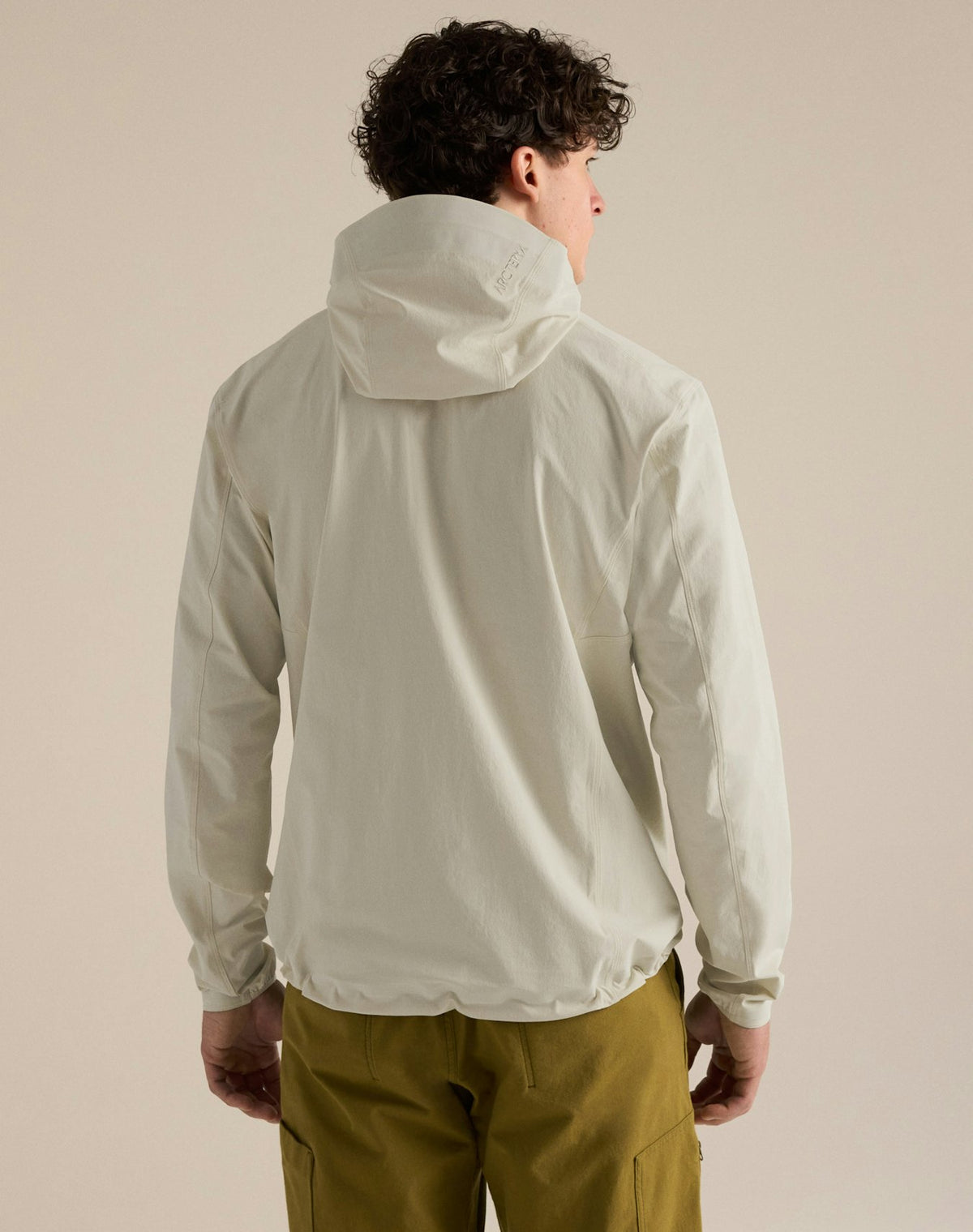 Gamma Hoody Men's, Sea Salt, back view
