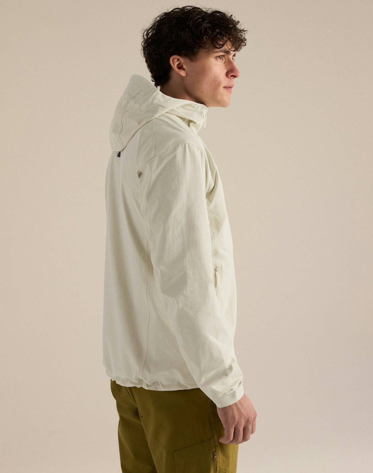 Gamma Hoody Men's, Sea Salt, side view