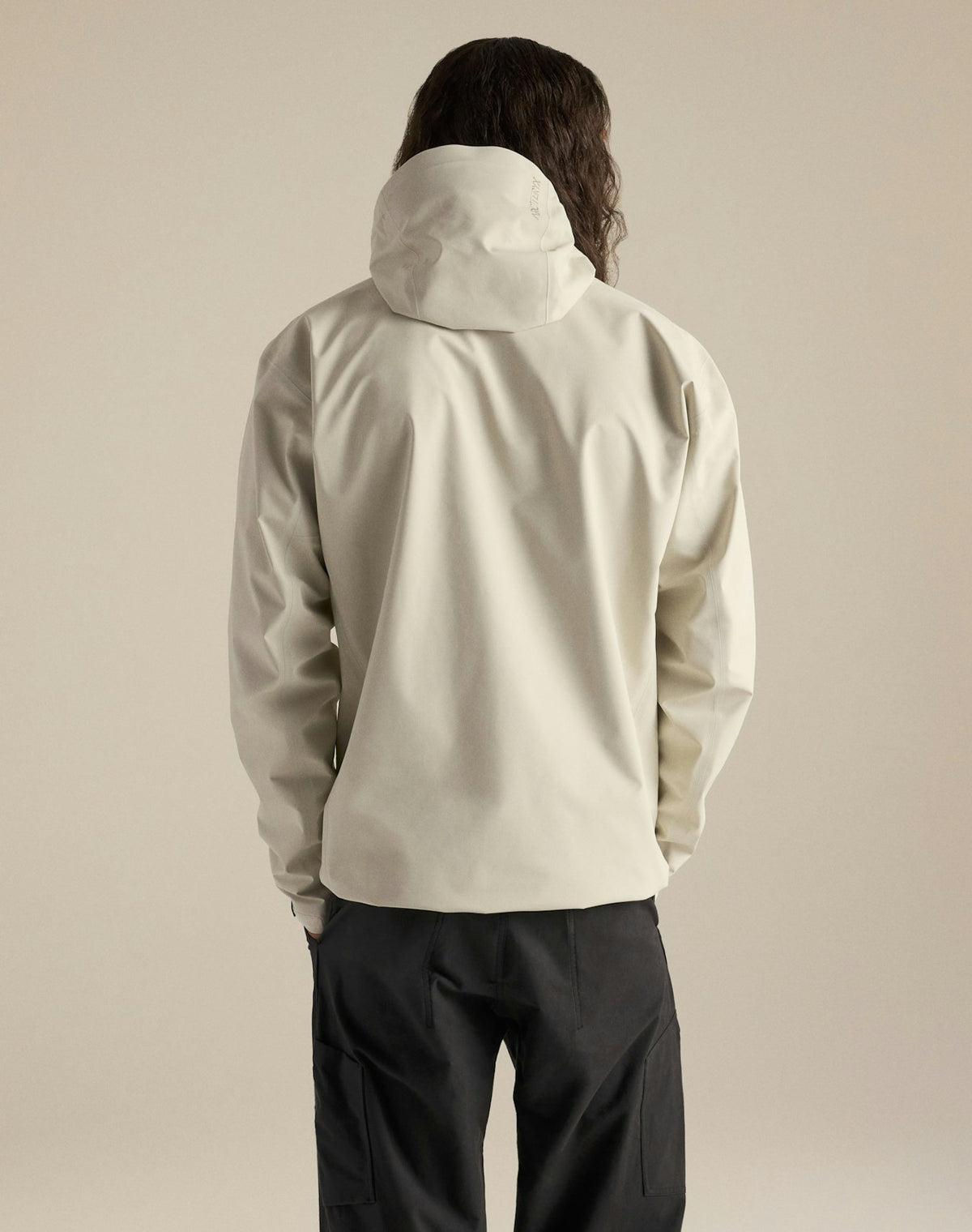 Beta Jacket Men's, Sea Salt, back view