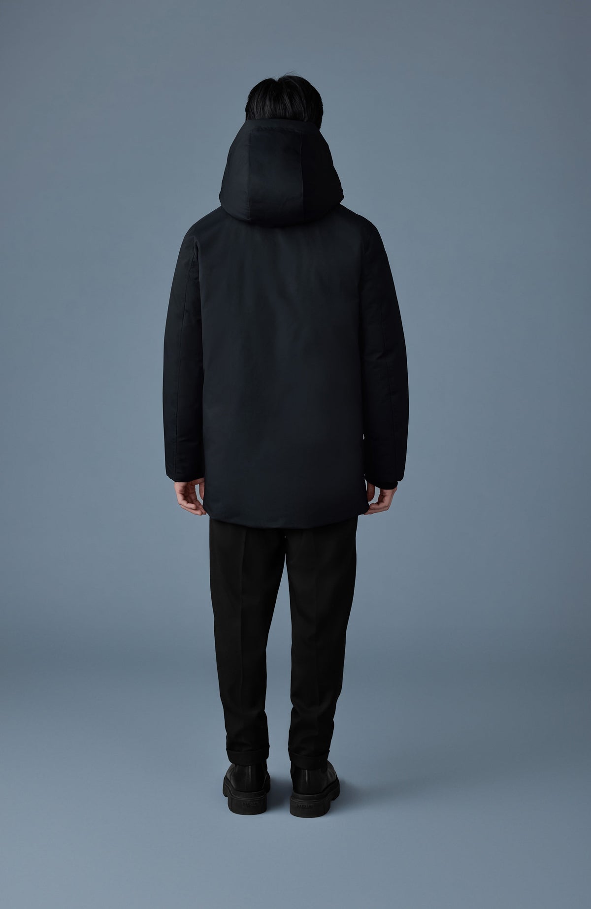 Mackage SULLIVAN Shearling-Trim Down Parka — Black